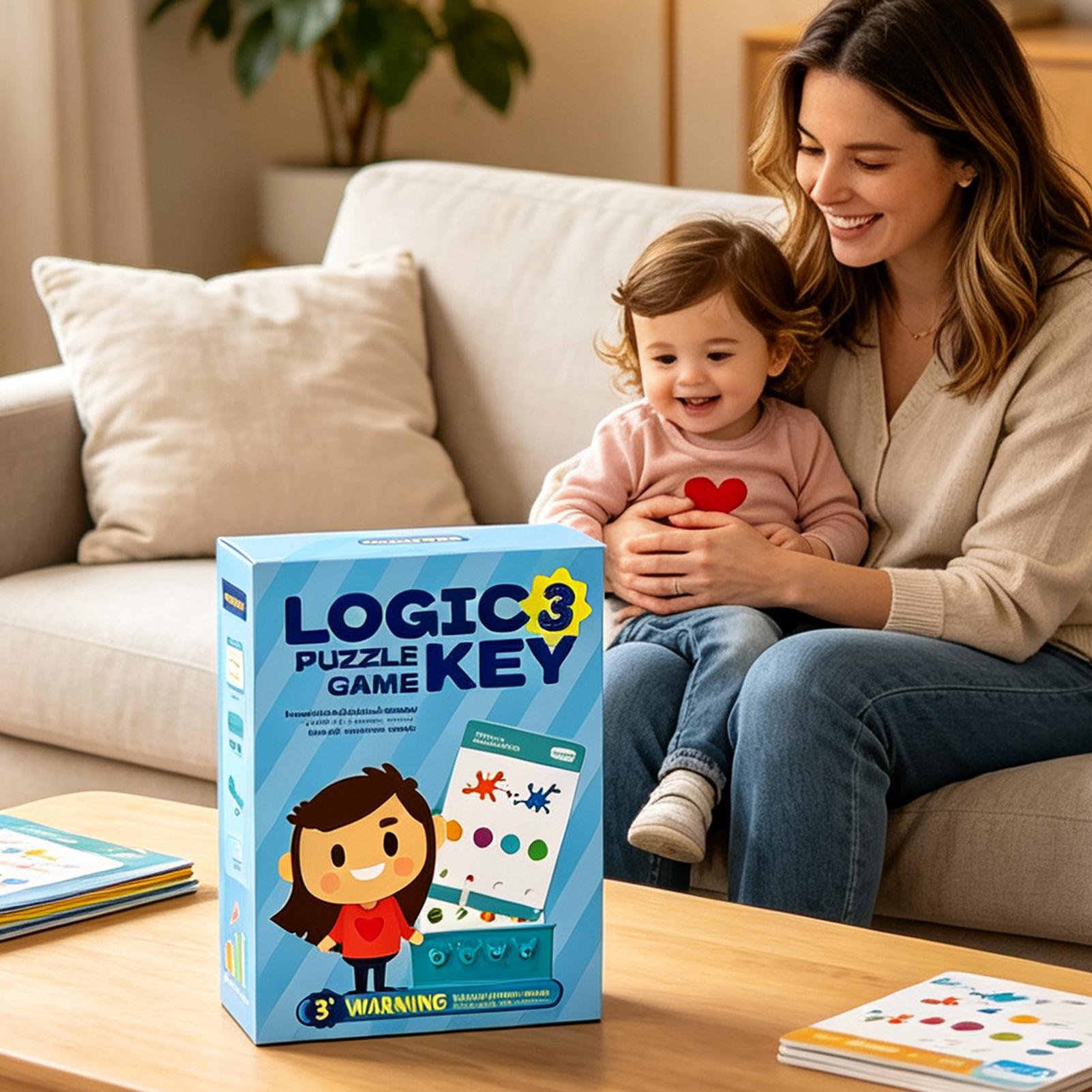 Kids Educational Games Learn English - Logik-Puzzlespiel für Kinder, Lehrreiches Schloss-Spielzeug zur
