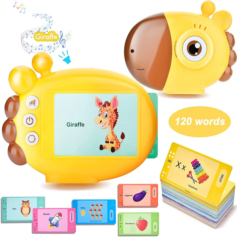 Kids Educational Games Learn English - Giraffen-Flash-Kartenleser, Sichtwörter, Sprachspiele, Englisch lernen, russische