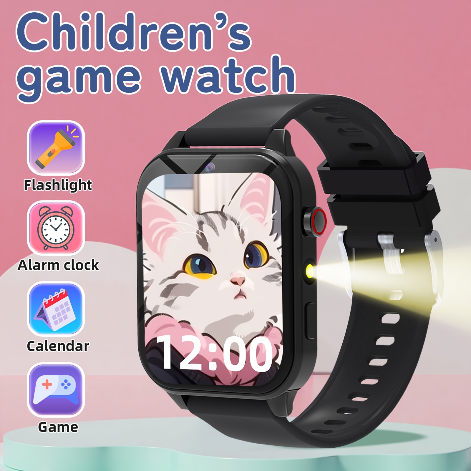 Kids Educational Games Learn English - Kinder Smart-Lernuhr mit Lernspielen, Kamera &