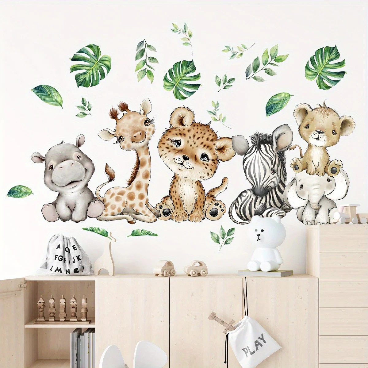 Kids Education Quotes - 1PC Cartoon Nette Nilpferd Tiger Elefant