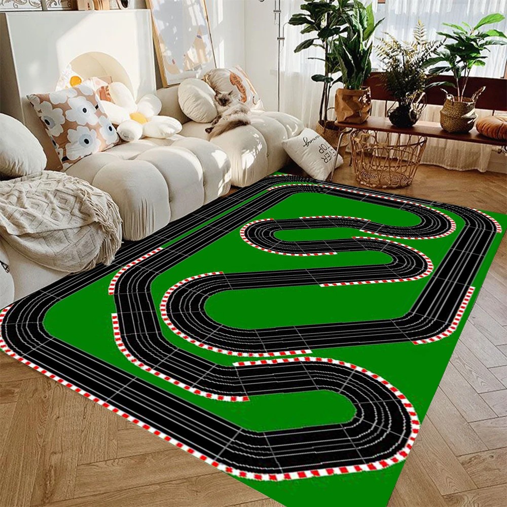 Kids Education Room - Interaktive Stadtstraßen-Spielmatte für Kinder Spielzeugautos Rutschfester