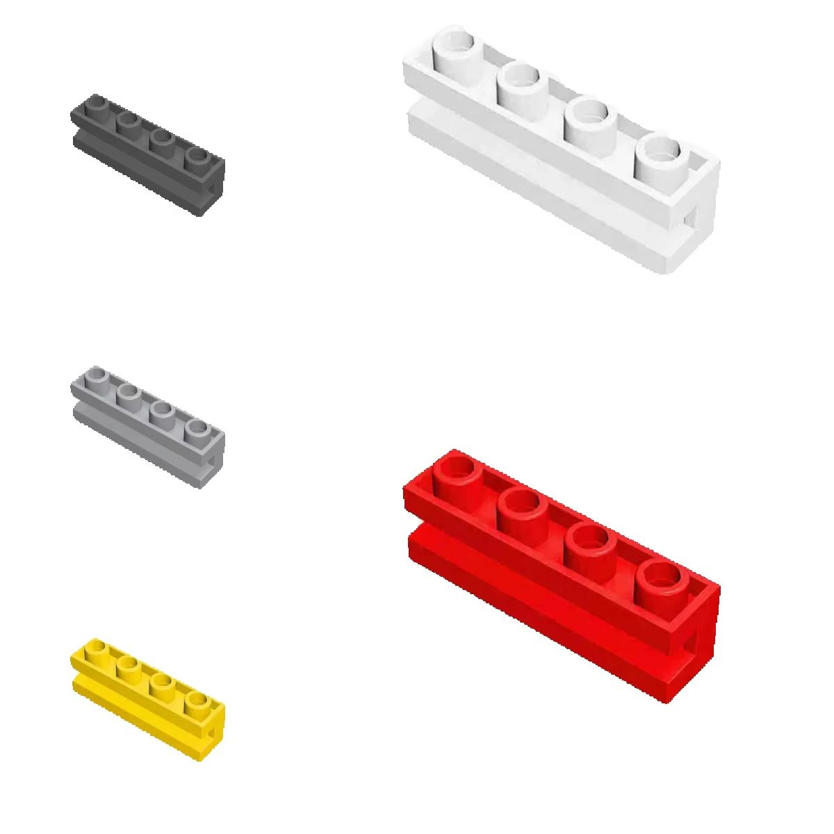 Kids Education Channel - 100 Stück 2653 Modifizierte 1x4 mit