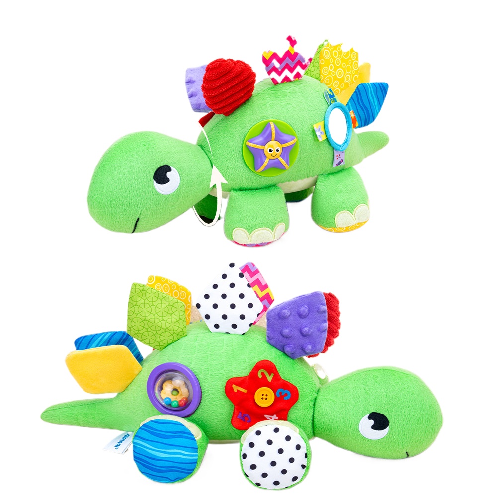 Kids Education Help - 1 Stück niedliches beruhigendes Dinosaurier-Plüschtier, hautfreundliches,