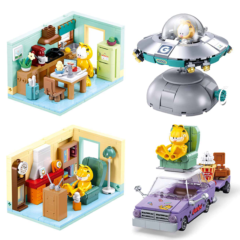 Kids Education Shows - 2024 SLUBAN Die Garfield Show Bausteine