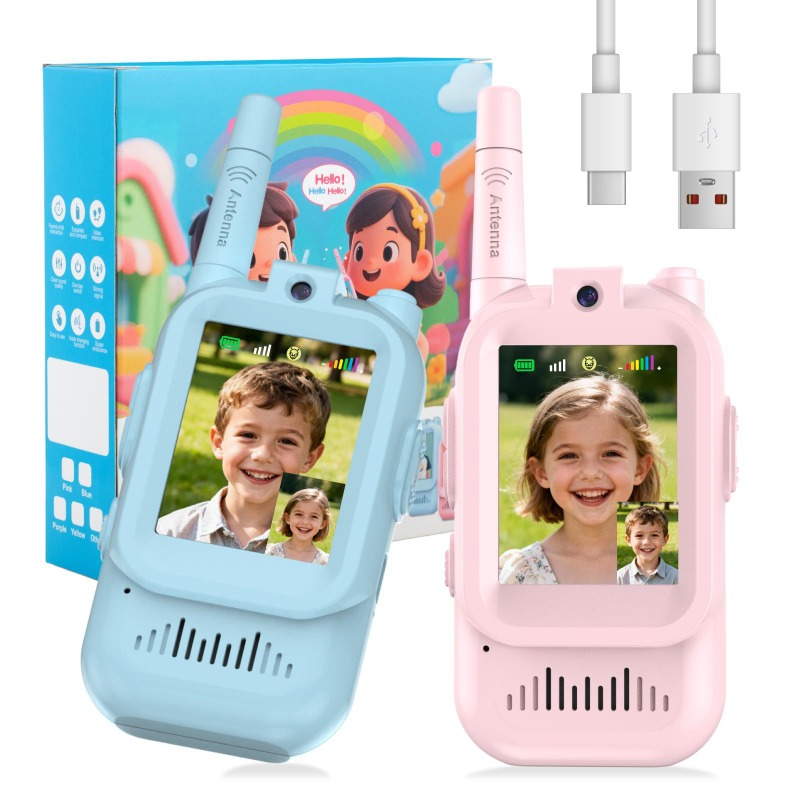 Kids Educational Videos - Magecam Video-Walkie-Talkies für Kinder 2er-Pack Wiederaufladbare