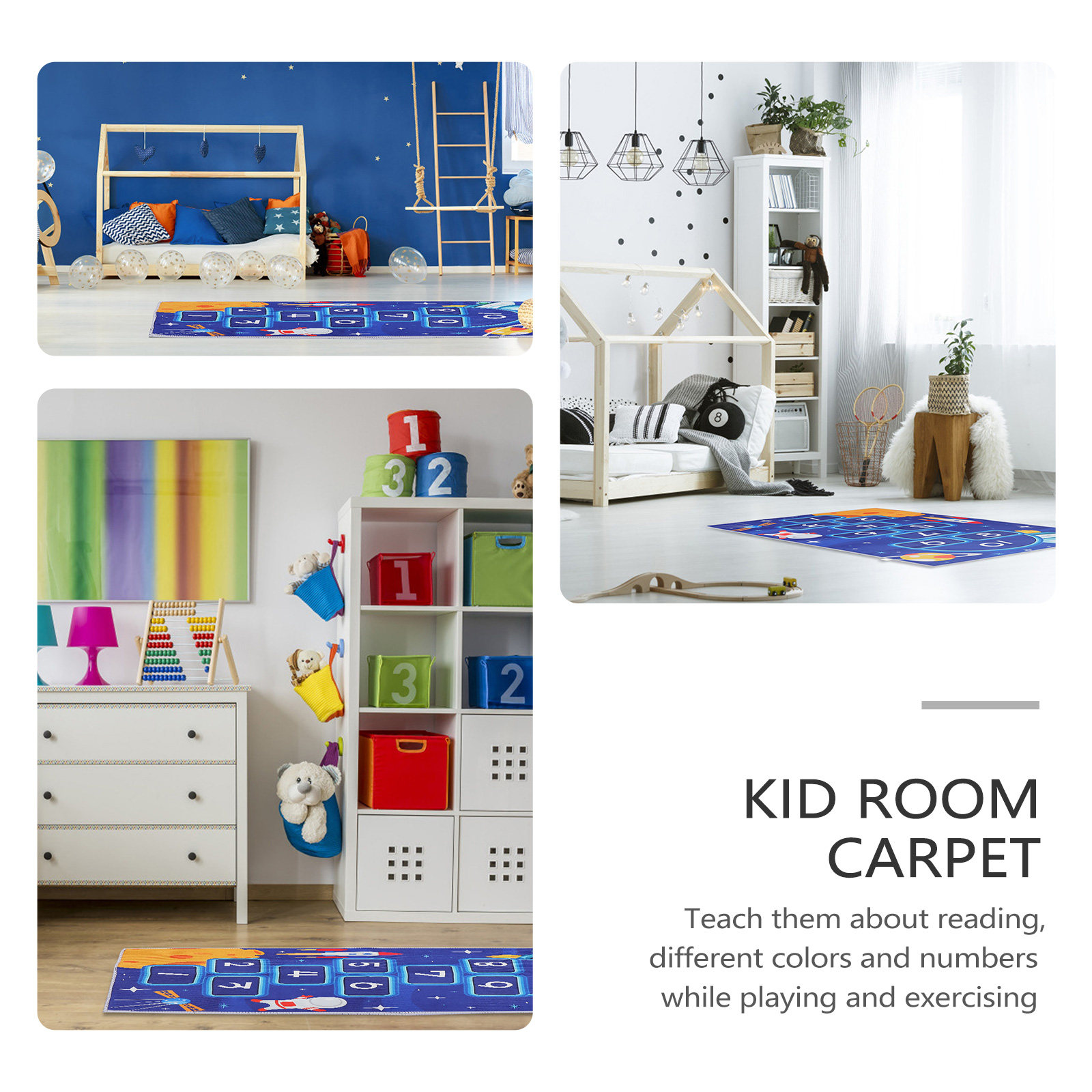 Hopscotch Bodenmatte, Cartoon- – Kids Education Room Bewertung und Preis