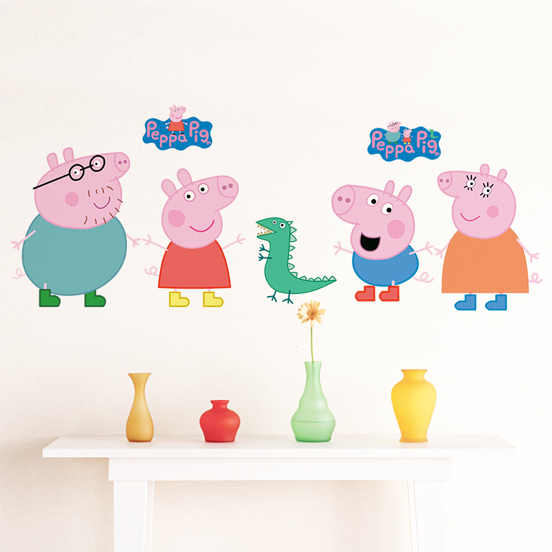 Cartoon Peppa Pig Wandaufklebe – Kids Education Quotes Bewertung und Preis