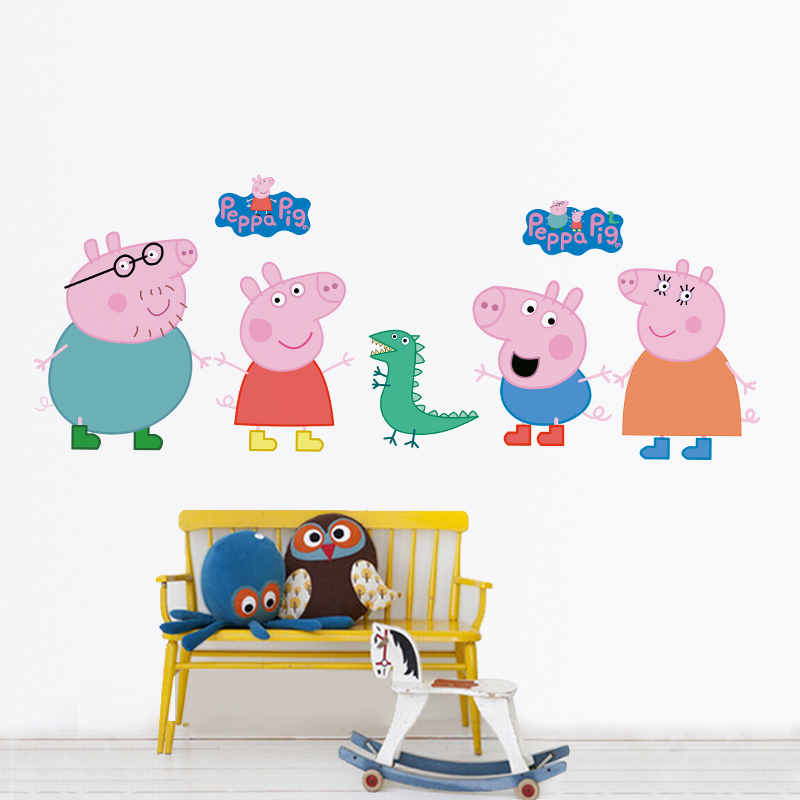 Cartoon Peppa Pig Wandaufklebe – Kids Education Quotes Bewertung und Preis
