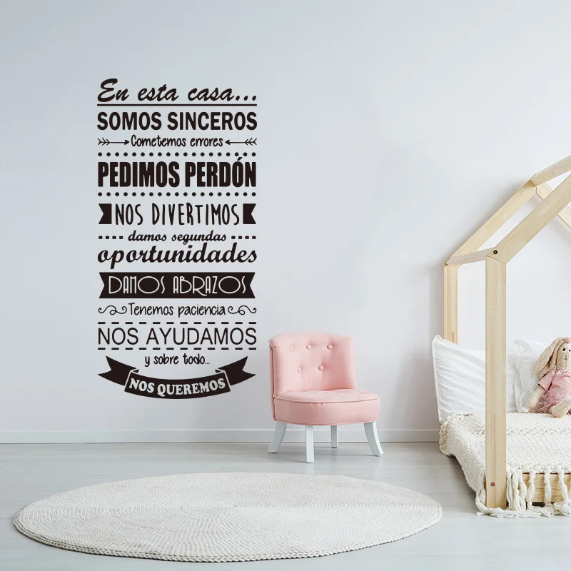 Große Spanisch In Diesem Haus  – Kids Education Quotes Bewertung und Preis