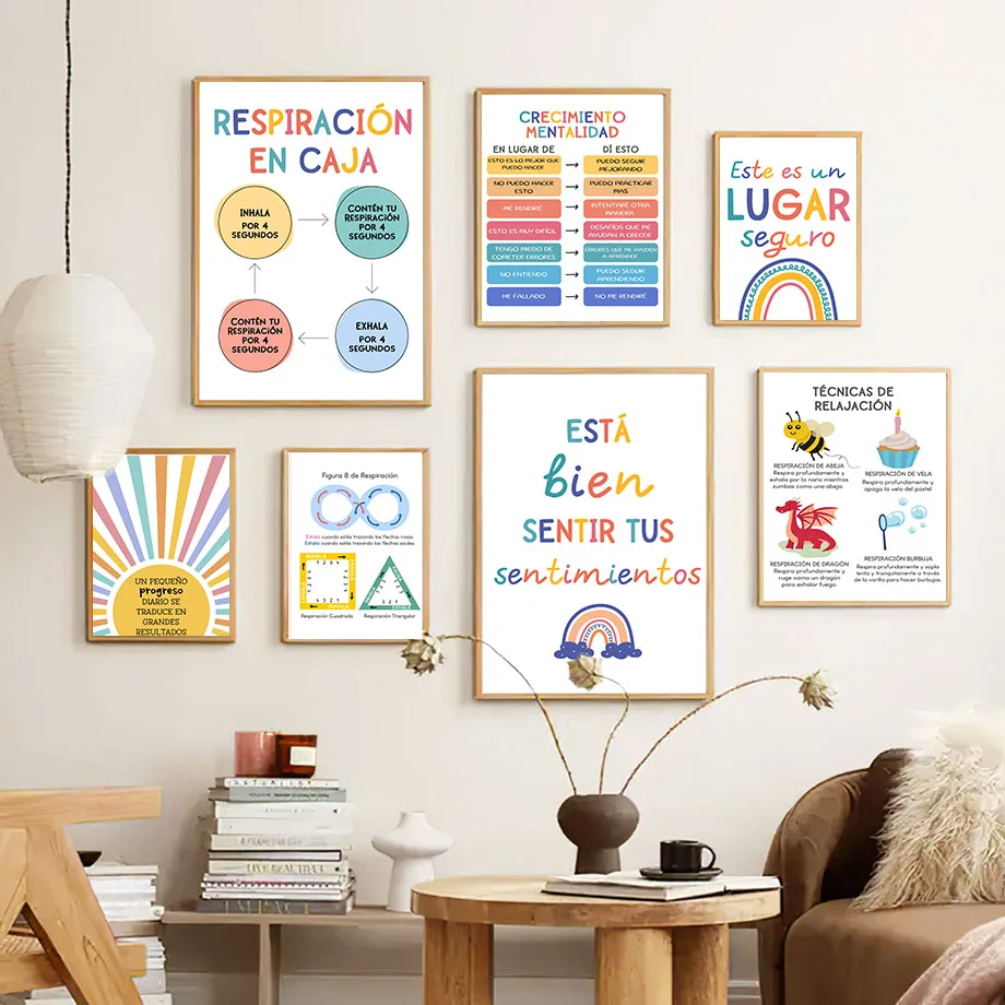 Spanische Bildung Motto Regenb – Kids Education Room Bewertung und Preis