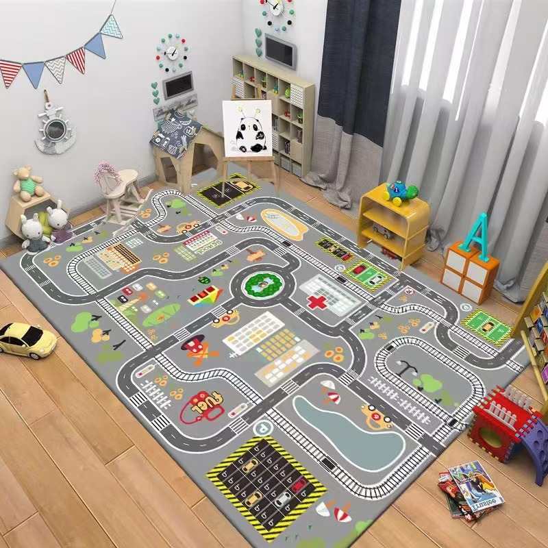 Kinder-Verkehrsteppich mit Car – Kids Education Room Bewertung und Preis