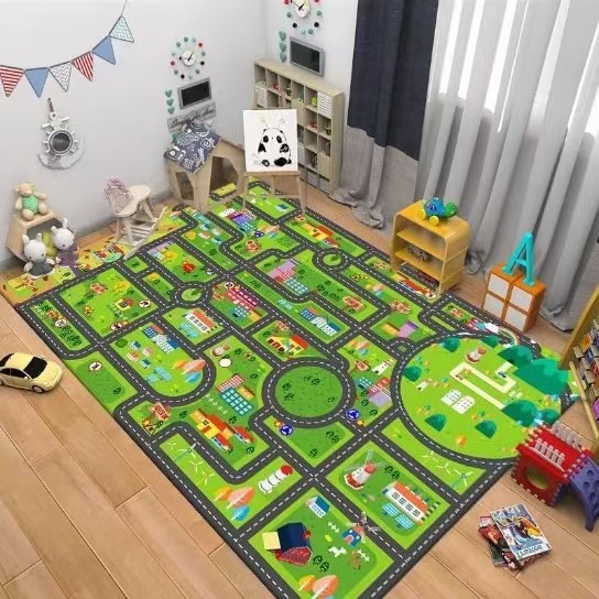Kinder-Verkehrsteppich mit Car – Kids Education Room Bewertung und Preis