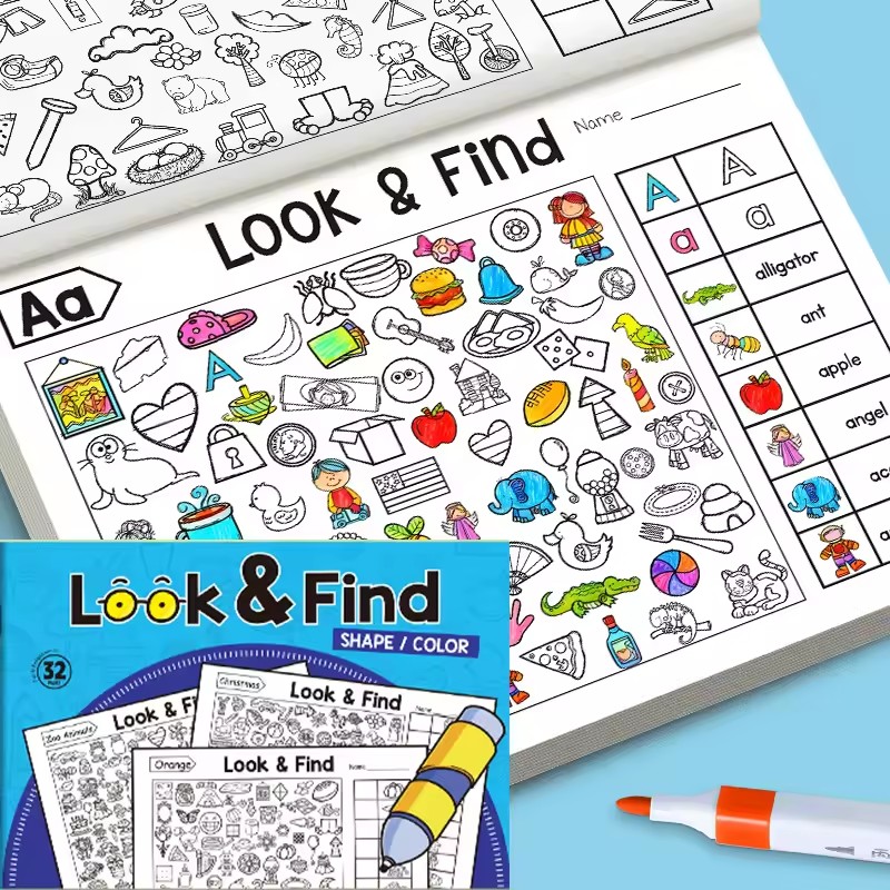 Look And Find Malbuch für Klei – Kids Education And You Bewertung und Preis