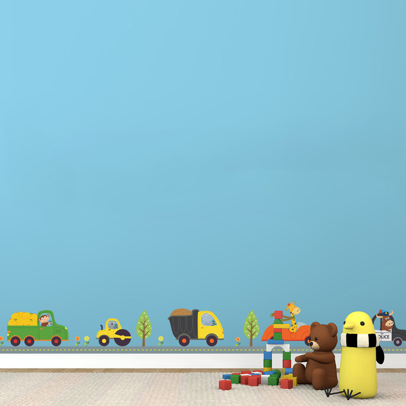 Cartoon Tiere Auto Wand Aufkle – Kids Education Quotes Bewertung und Preis