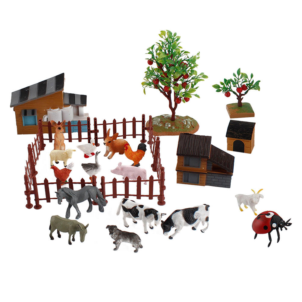 1 Set Mini-Bauernhof-Tierfigur – Kids Education And You Bewertung und Preis
