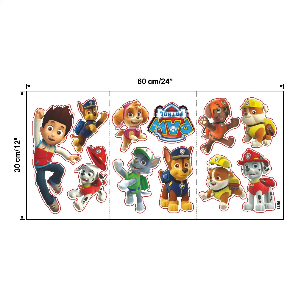 Cartoon Paw Patrol Wandaufkleb – Kids Education Quotes Bewertung und Preis