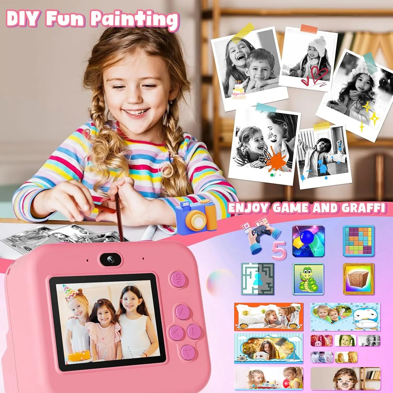 NeuInstant Druck Kamera Mit 32 – Kids Education News Bewertung und Preis