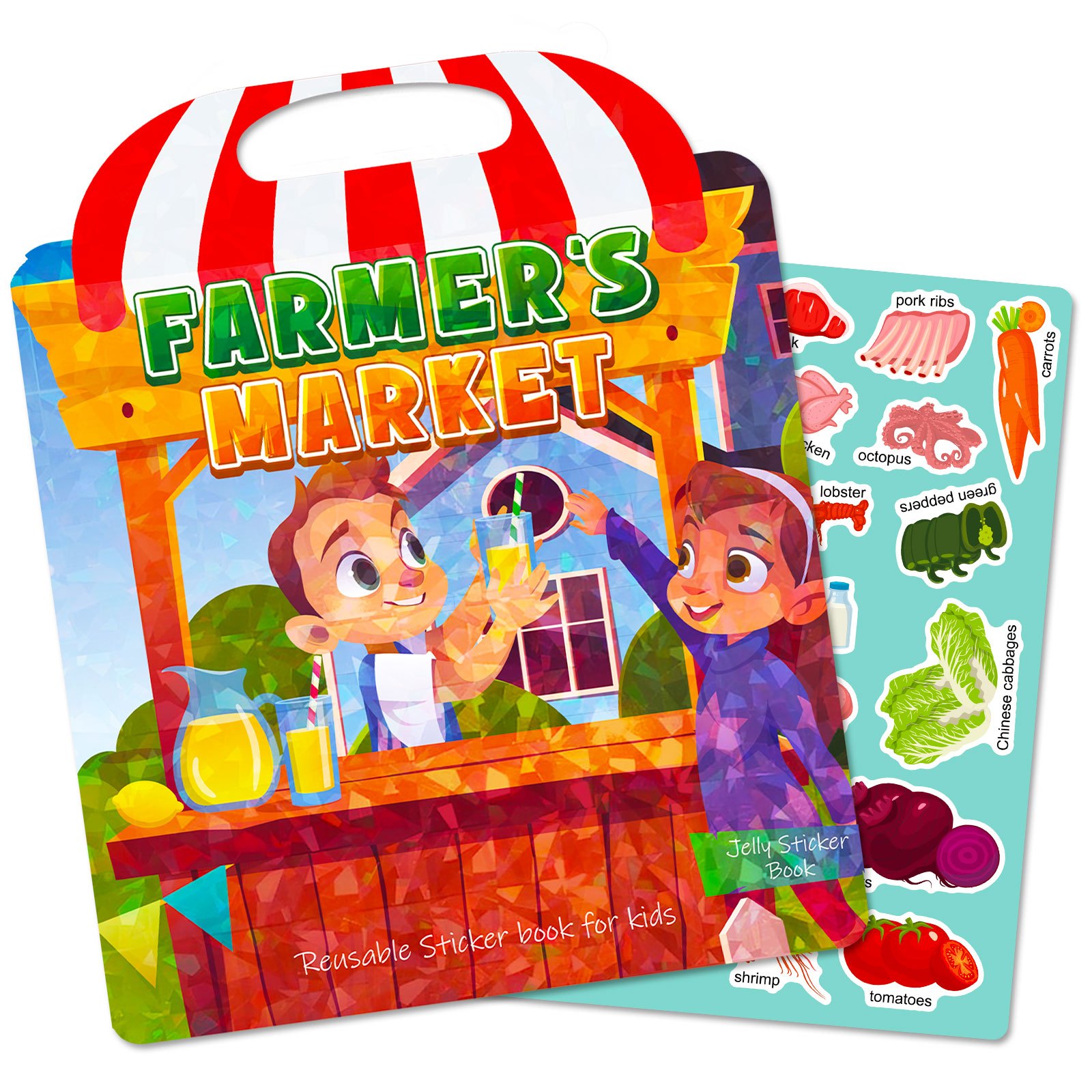 Bauernmarkt-Thema, Gelee-Aufkl – Kids Education News Bewertung und Preis