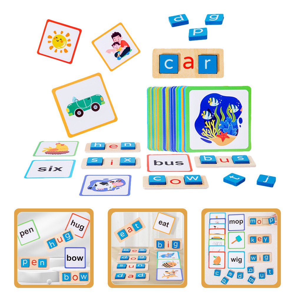 1 Set Holzbuchstaben-Buchstabi – Kids Educational Games Learn English Bewertung und Preis